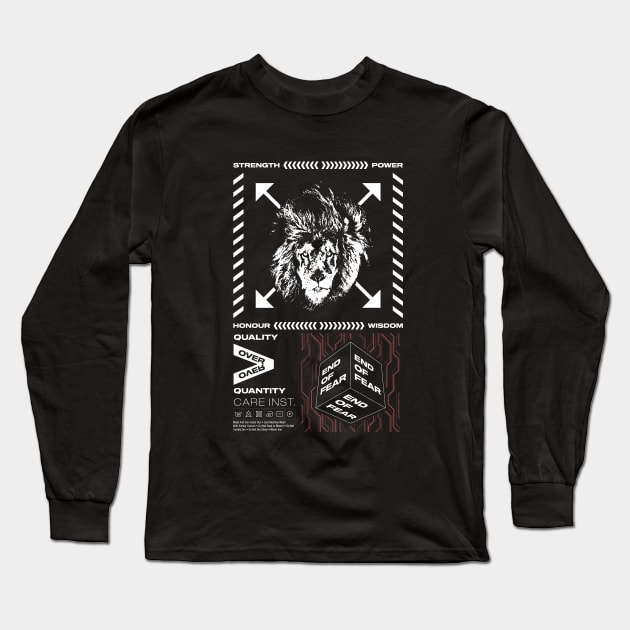 Lion Long Sleeve T-Shirt by MattDesignOne